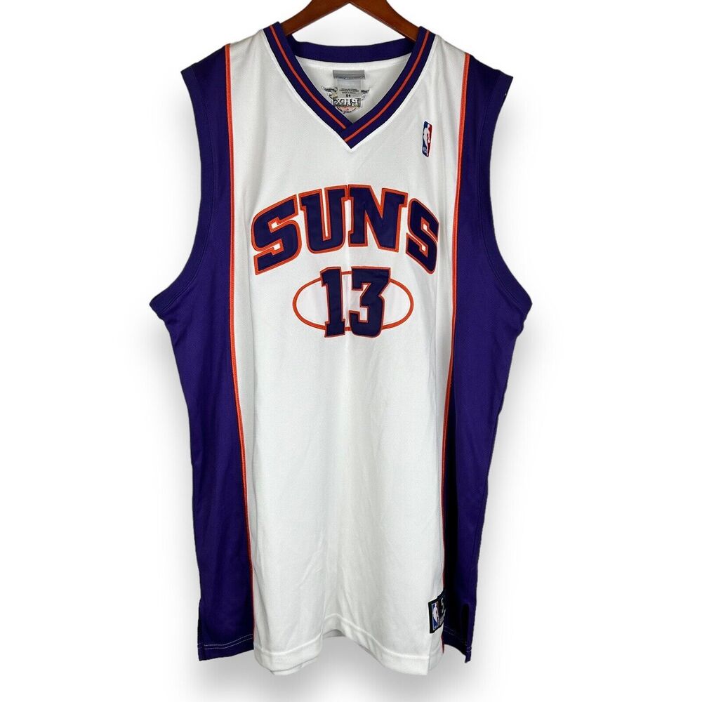 Vintage Reebok NBA Phoenix Suns Nash #13 Basketball Jersey Size 54